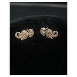 Sterling Silver Seahorse Earrings