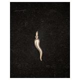 Ram Horn Sterling Silver Pendant