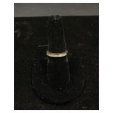 Sterling Silver White Stone Ring