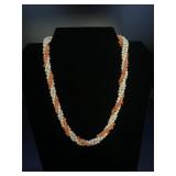 Coral and Pearl Necklace