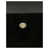 Sterling Silvet Yellow Stone Ring