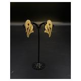 Christian Dior Gold Toned Earrings