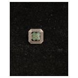Sterling Clover Pin