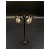 Lisner Silver Toned Clip On Earrings