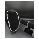 925 Silver Rose Quartz Necklace