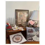 Garden Themed Decor, Vases, and Charleston Lamp