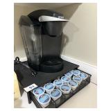 Keurig with Stand and Coffee Blend