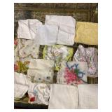 Vintage Embroidered and Lace Trimmed Handkerchiefs