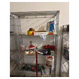 Metal Shelving and Contents
