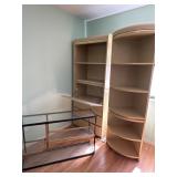 Glass Console Table and Wall Storage Units