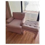 Chair with Matching Ottoman