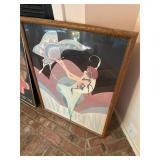 Vintage NY Poster with Frame