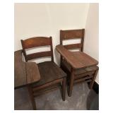 Pair of Vintage Wooden Chairs