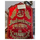 Vintage Budweiser Metal Sign