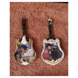 Elvis Presley Glass Picture Guitar Decor