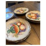 Hand Painted Andrea Plates Made in Japan