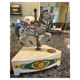 Vintage Willitts Carousel Horse Music Box
