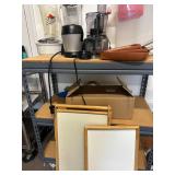 Assortment of Kitchen Supplies and Shelf Organizer