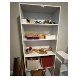 White Shelving and all Craft Contents