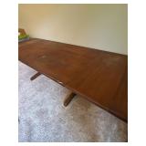 Wooden Table with Two Leaves