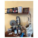 Assorted Cat Decor and Bags