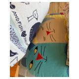 Cat Themed Pillows and Blankets