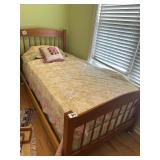 Twin Bed Frame on Wheels