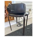 Outdoor Side Table and SHARP Radio