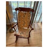 Wooden rocking chair