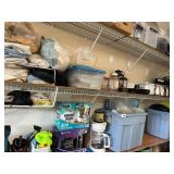 Contents of Garage Shelving