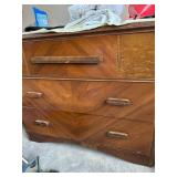 Wooden Dresser and Mirror