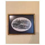 Pair of framed wall art