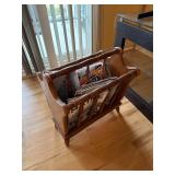 Wooden magazine rack