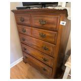 Wooden Dresser on Wheels