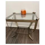 Side Table with Glass Top