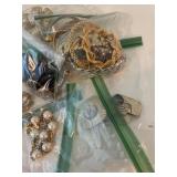 Assorted costume jewelry