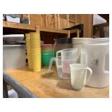 Plastic Containers and Cups Lot