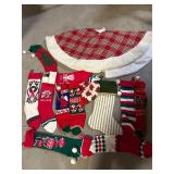 Vintage Stockings and Tree Skirt