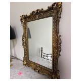 Vintage Ornate Gold Wall Mirror   Home Interiors