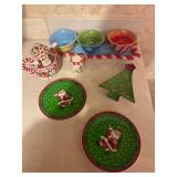 Colorful Christmas Serving Dishes