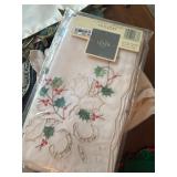 Lenox & other brands Christmas napkins & table run