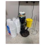 Coffee Maker, Tupperware, cast iron and more