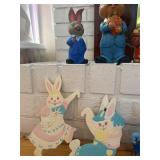 Vintage Easter Bunny Figurines