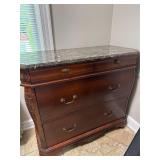 Vintage Marble Top Chest / Dresser