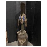 Traditional Yoruba Epa Mask Headdress from Mumuye