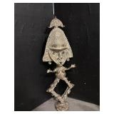 African Metal Reliquary Guardian Figure