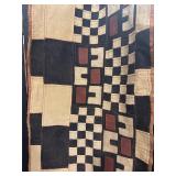Traditional Kuba Ntshak Long Dance Skirt from Demo