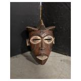 Hand Carved Traditional African Wooden Mask by Cho