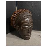 Wooden Chokwe Mwana Pwo Mask from Yoruba Tribe in