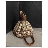 Shell and Bead Hat from Kuba Tribe in Democratic R